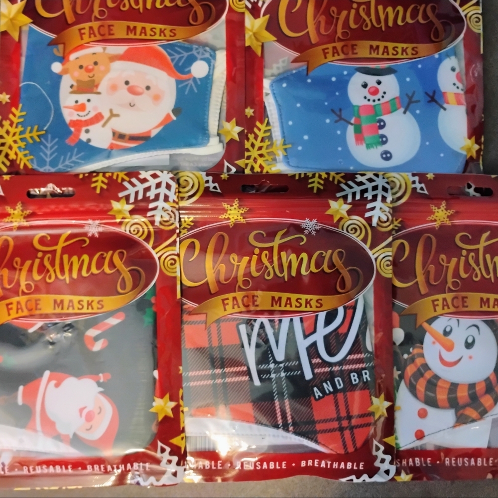 Christmas Holiday Face Mask Lot/Bundle